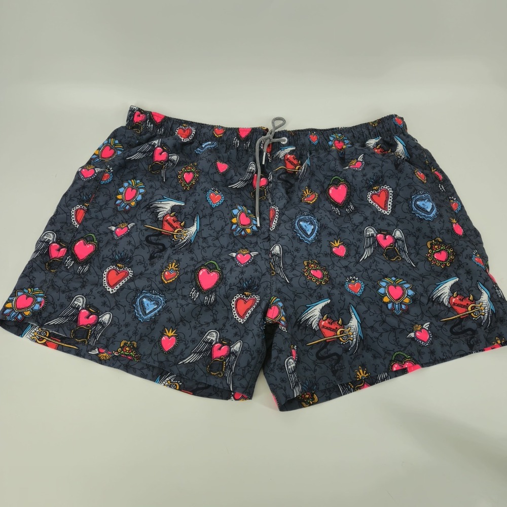 Boardies Men's Size 4XL‎ Board Shorts Hearts Drawstring Lined Surf Beach Swim